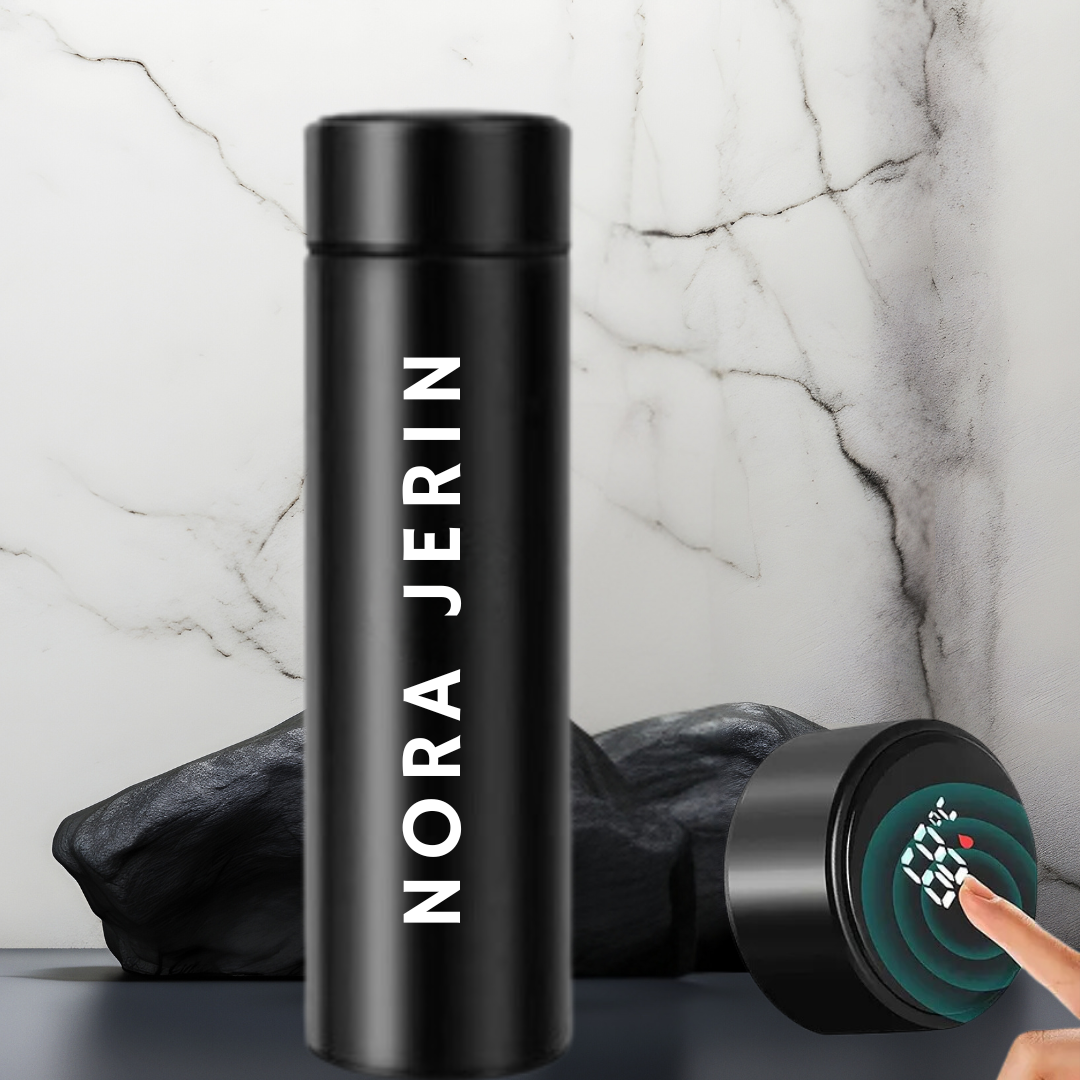 Personalized Water Bottle with Temperature Display - 500 ML